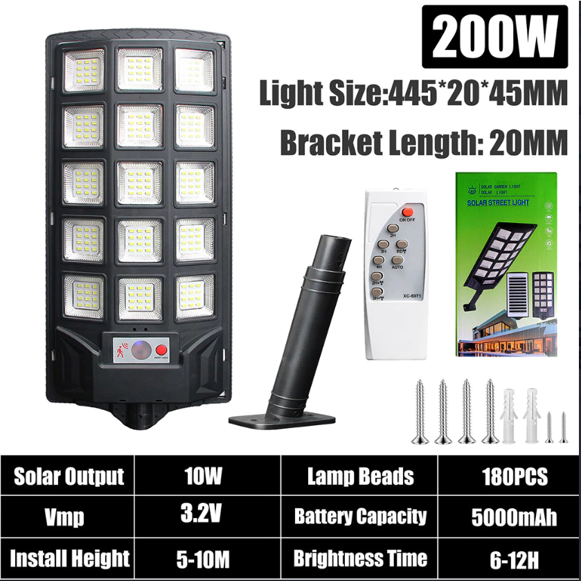 KEELAT KSL007 Street motion Sensor Lamp Solar Light Outdoor Lighting LED Remote Control Wall Lamp Waterproof IP65