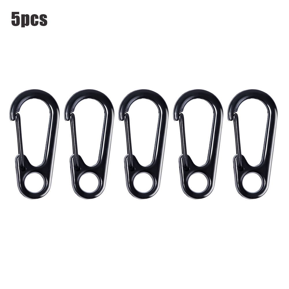 5 Móc Khóa Lò Xo Mini Ngoài Trời Móc Chìa Khóa Hình Chữ D Kẹp Lò Xo Khóa Treo Chai Ba Lô Đi Bộ Đường Dài Cắm Trại