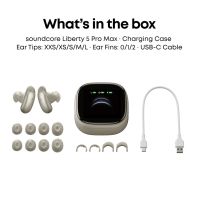 [NEW LAUNCH] Anker soundcore Liberty 5 Pro/ Liberty 5 Pro Max AI Wireless Guinness Worlds Clearest TWS Calls 8-Mic ANC 4.0 LDAC Dolby 28H IP55 Touchscreen Case- D1203/D1204