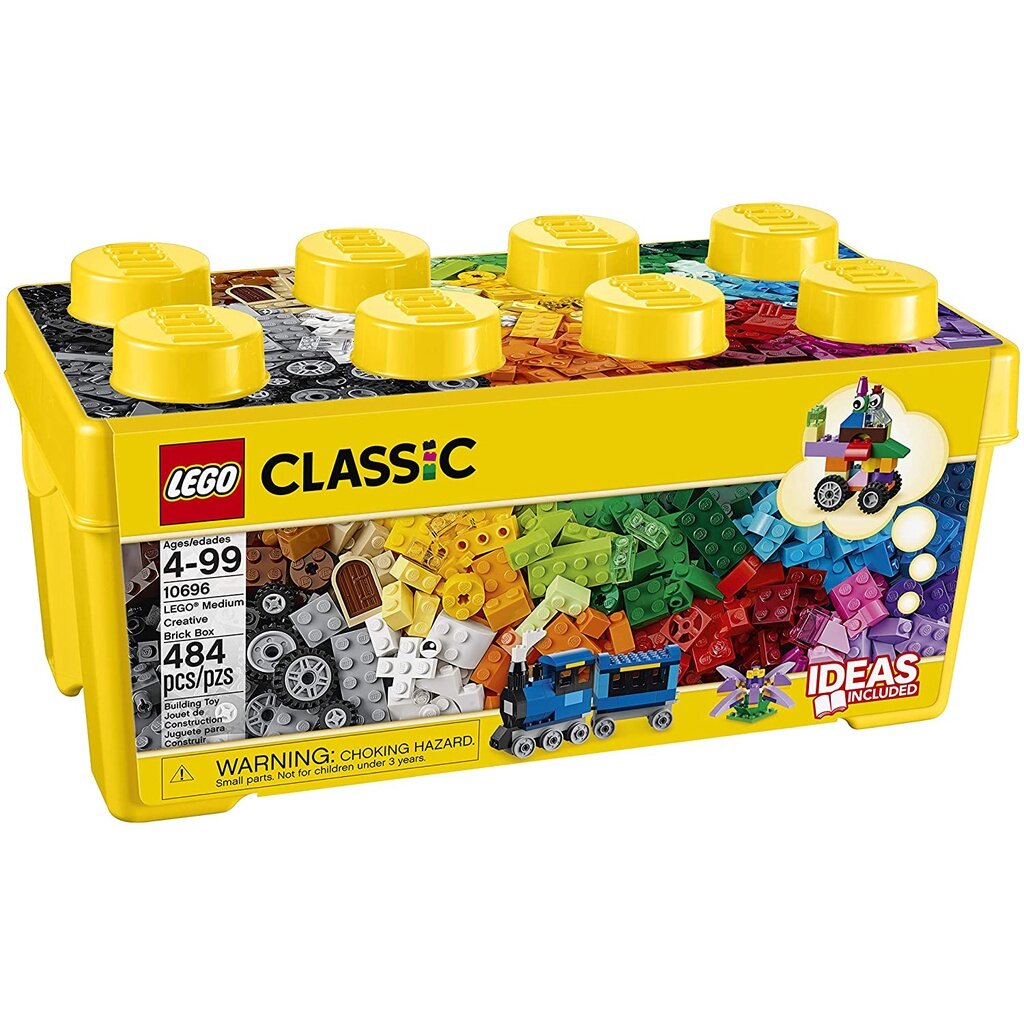 Classic Medium Creative Brick Box 484 Pieces Building Toys for Creative Play Kids Creative Kit 10696