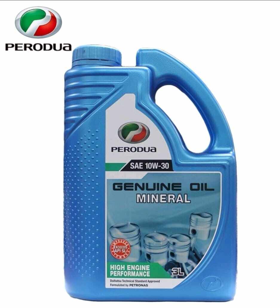PERODUA SAE 10W30 Mineral Engine Oil 3L -100% ORIGINAL