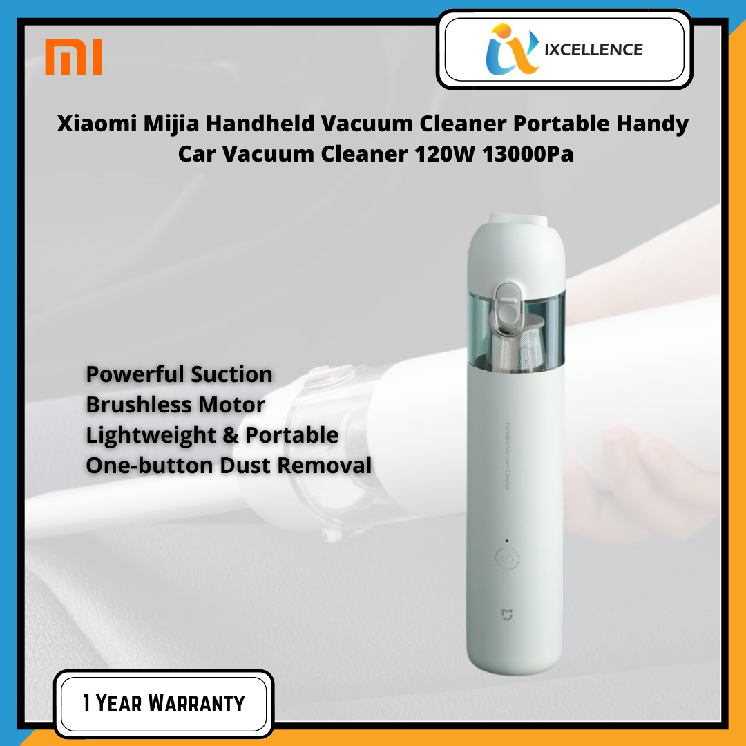 [IX] Xiaomi Mijia Handheld Portable Handy Car Home Vacuum Cleaner 120W 13000Pa