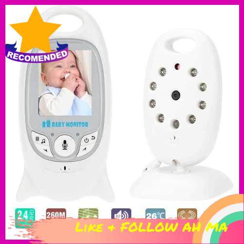 Best Selling VB601 Baby Monitor 2.0in LCD 2.4GHz Wireless with 8IR LED Two-way Talk 8 Lullabies Temperature Monitor VOX Mode (Eu)