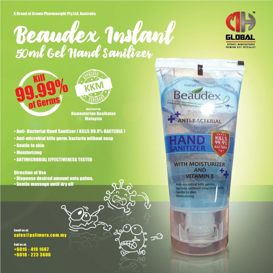 Beaudex Hand Sanitizer 50ml*READY STOCK* 99.9 Kill Germs