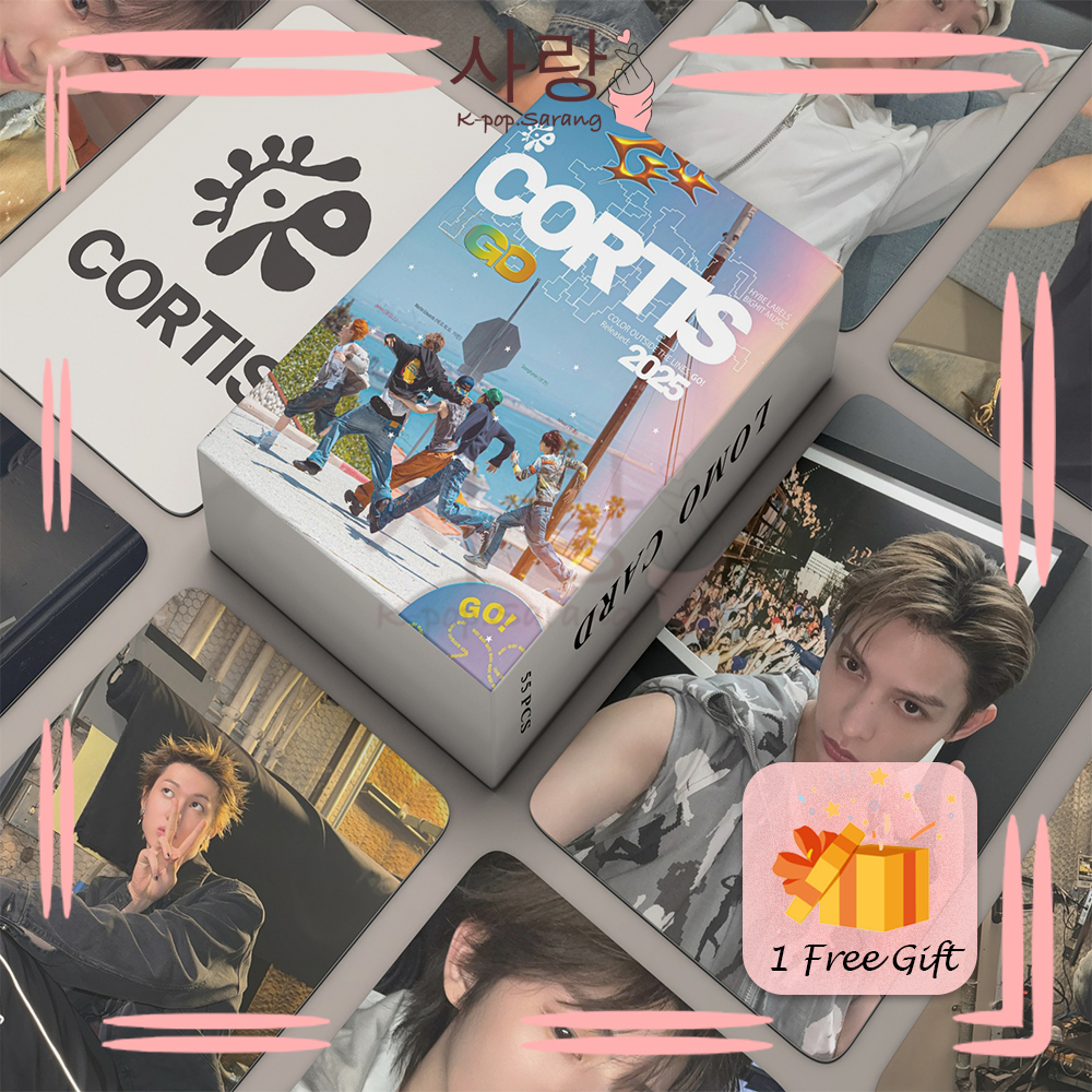 55pcs CORTIS《CORTIS》Rainbow Group LOMO Card Set with FREE GIFT Collection Kpop Ahn Keon Ho James Kim Ju-hoon Martin Seonghyeon Photocard Kad Foto