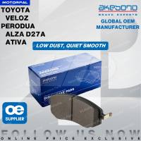 Original AKEBONO Brake Pad Ativa D55L New Alza D27A Veloz W150 Brek Perodua Toyota Daihatsu 04465-BZ300