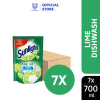 [Bundle Of 7] Sunlight Dishwash Liquid Refill 700ml