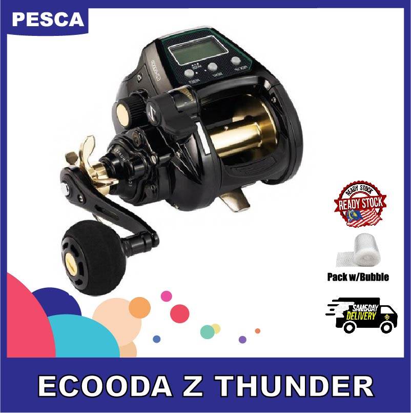 PESCA - ECOODA Z Thunder Electric Reel 3000R 5000R 10+1/12+1 Ball Bearing Max Drag 8/15kg Fishing Reel Mesin Elektrik Mesin Mancing Elektrik