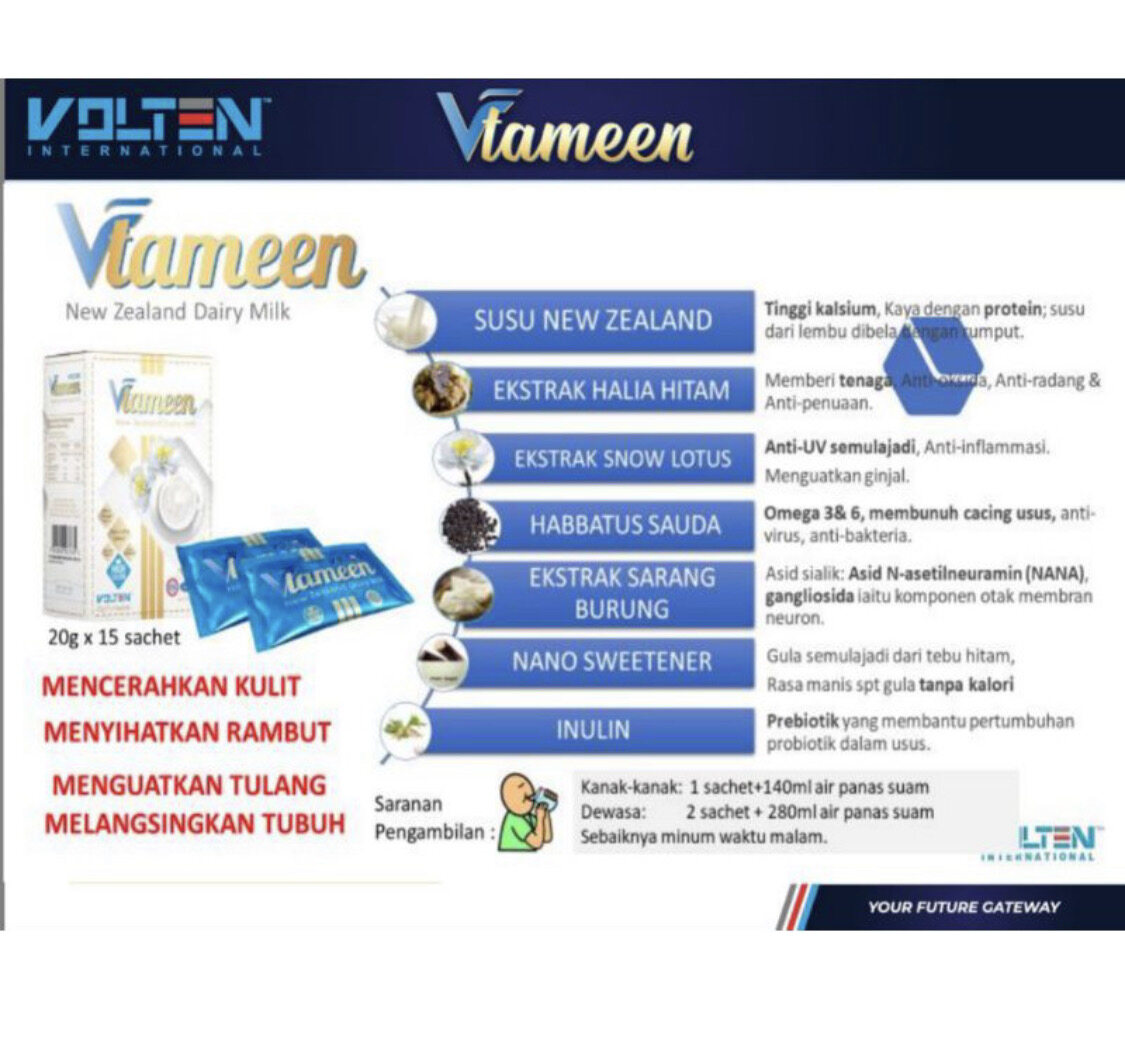 Volten Vtameen - Milk with Black Ginger, Mangosteen extracts