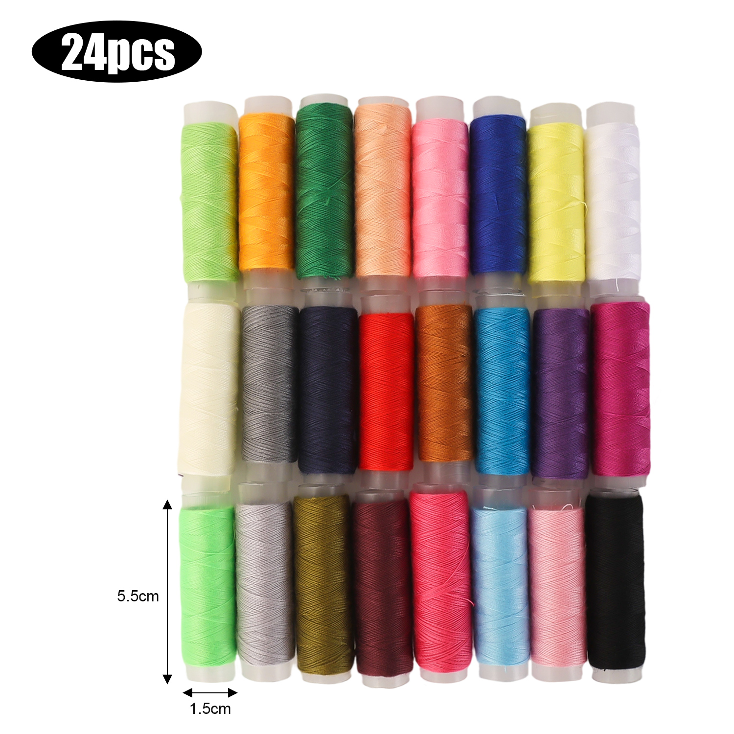 39Pcs Sewing Needles Set Large Eye Needles with Thread Multi Size Clothing Sewing Embroidery Cross Needle Kits Home DIY Manual Tools