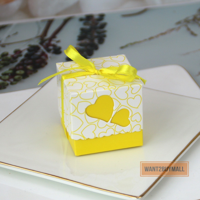 🇲🇾 Wedding Party Birthday Favour Goodies Gift Doorgift Candy Love Heart Shape Box Ribbon Kotak Gula Telur Majlis Kahwin