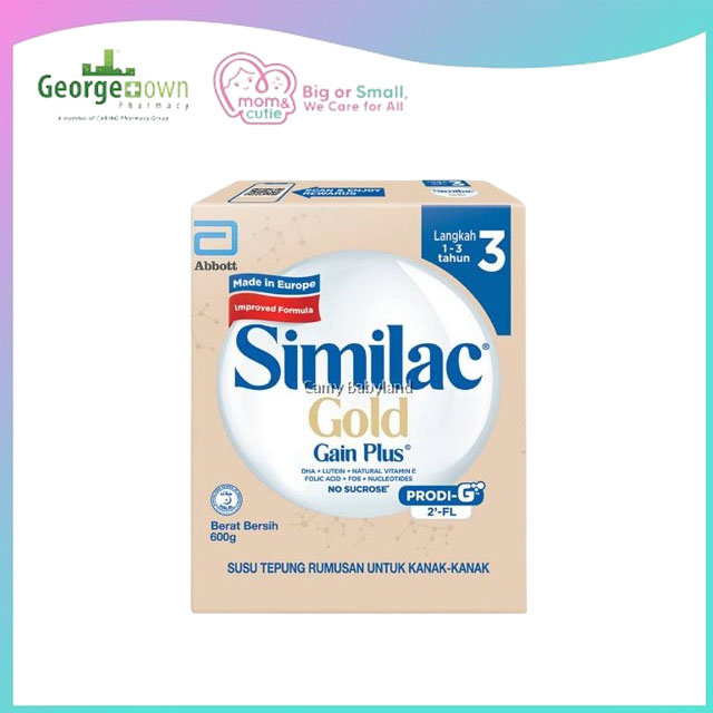 SIMILAC GAIN PLUS GOLD 2-FL STEP 3 (1-3Y) BIB (600G)