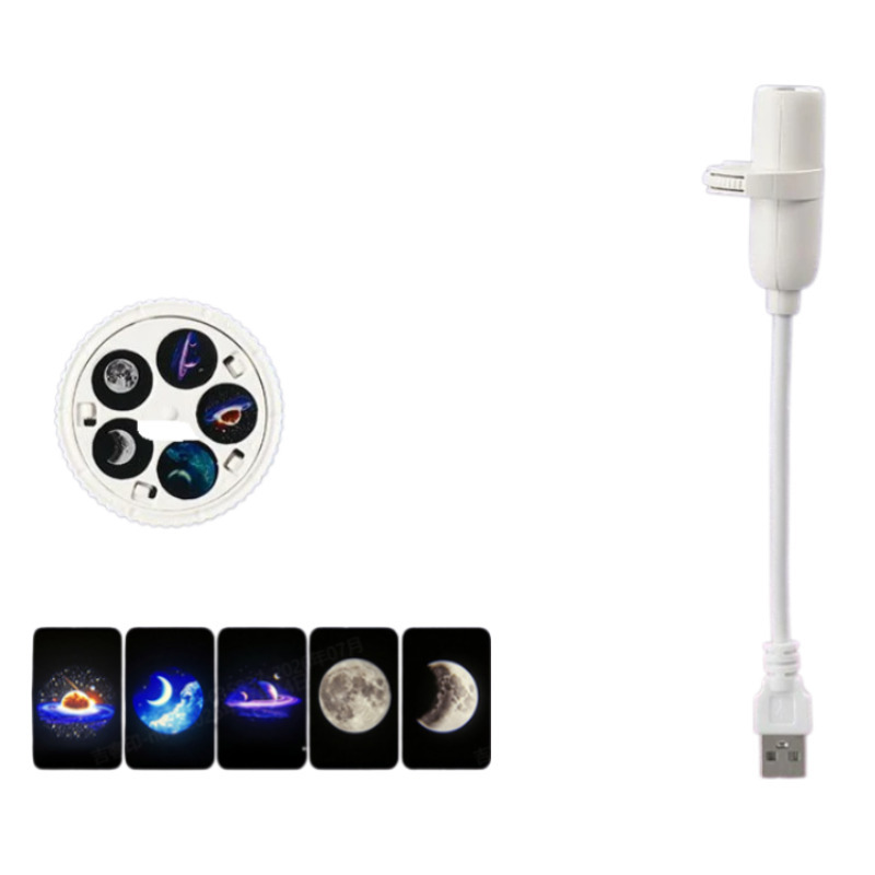 Creative Deep Sea Projection Lamp RGB Galaxy Projector Night Light Rotating Starry Projector Light Deep Sea Scene Lighting For Bedroom