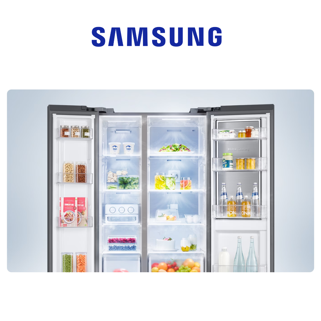 Samsung Side by Side with Food Showcase Fridge Net 640L RH62A50E16C/ME - Samsung Warranty Malaysia