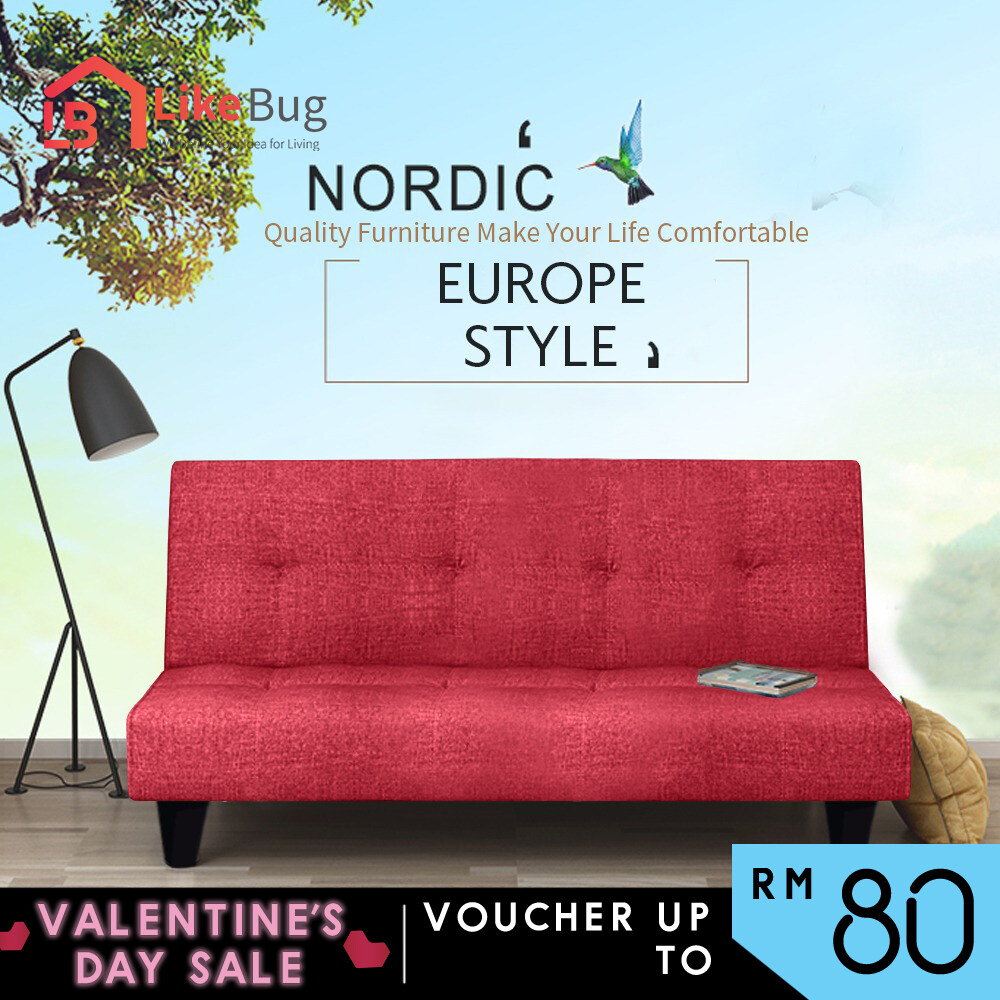 LIKE BUG OLLY 2 in 1 Foldable Sofa Bed 2 Seater, 3 Seater or 4 Seater