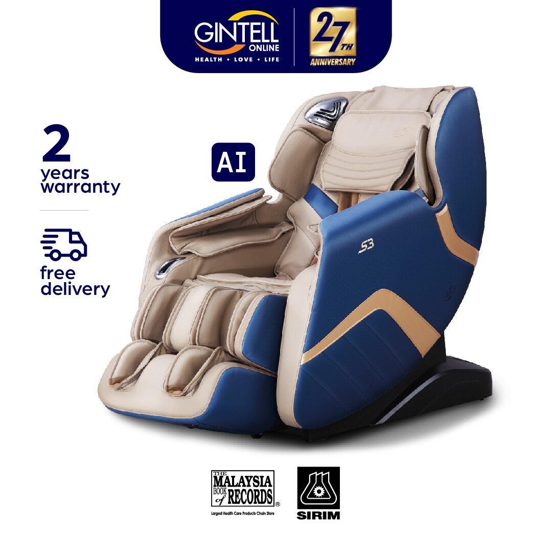 [FREE Shipping] GINTELL S3 SuperChAiR [𝐀𝐈 𝐒𝐄𝐍𝐒𝐄𝐒 &amp; Zero Gravity Massage Chair]