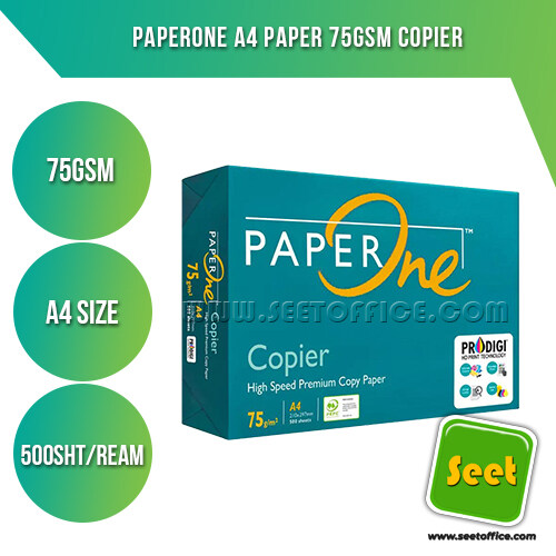 PaperOne A4 Paper 75gsm Copier 500sheets/ream