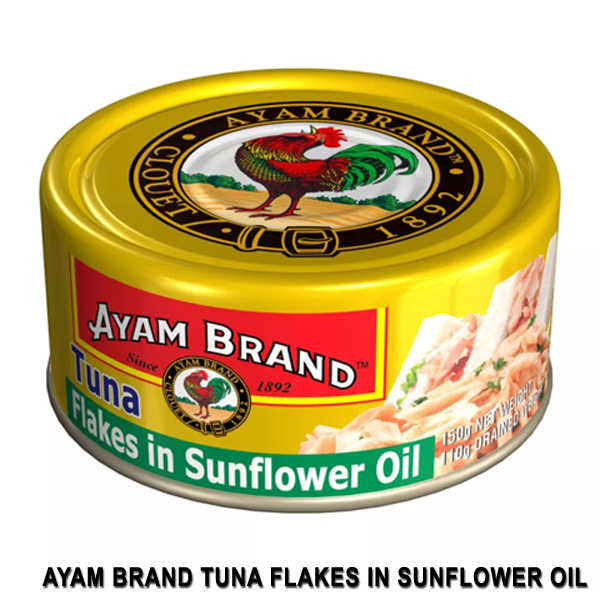 Ayam Brand Tuna in Sunflower Oil (Chunks / Flakes) - 150g