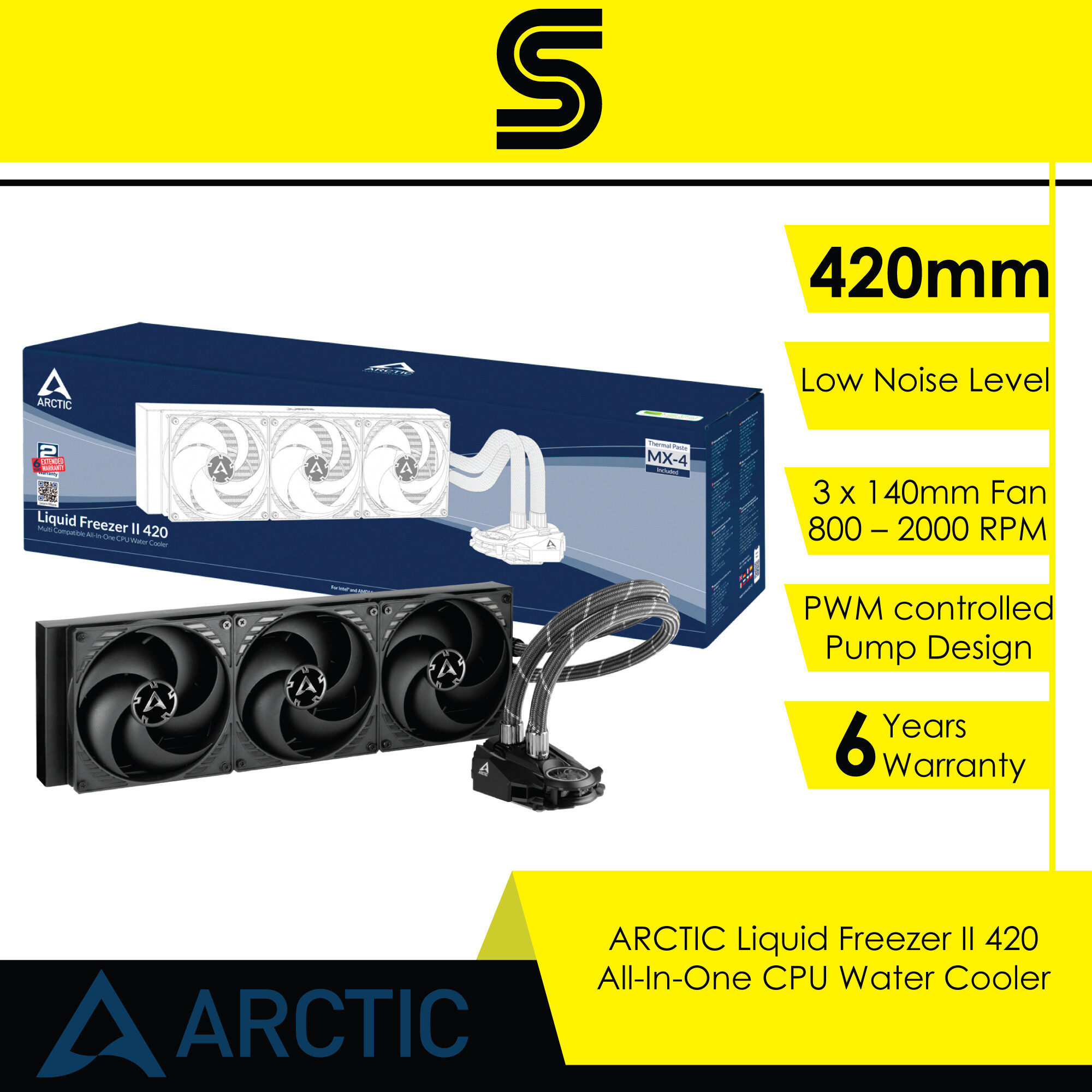 ARCTIC Liquid Freezer II 420 All-In-One CPU Water Cooler