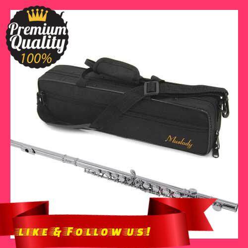People's Choice Muslady FL-100N Closed Hole C Flute 16 Keys Cupronickel Nickel-plated Wind Instrumen