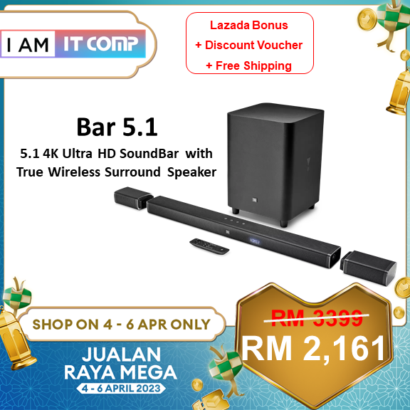 JBL Bar 5.1 Immersive Surround 5.1 channel SoundBar with MultiBeam