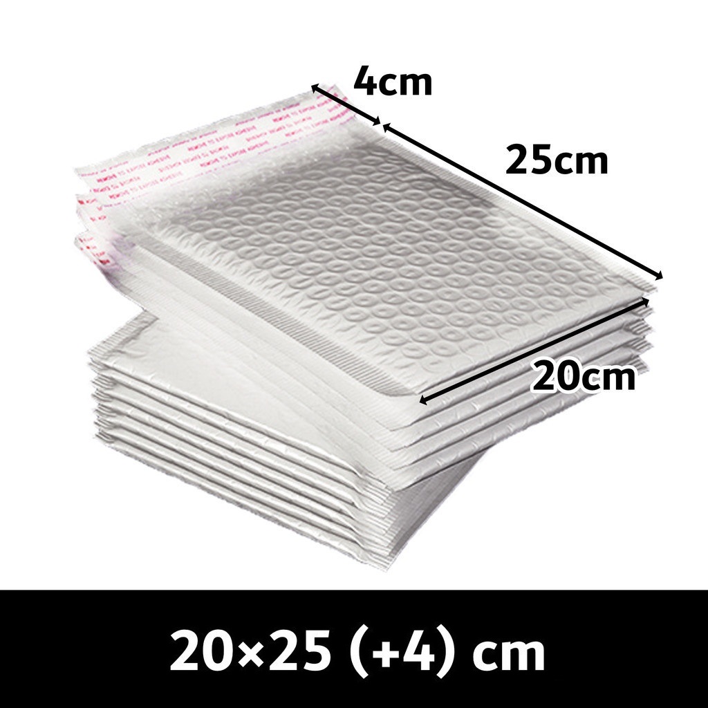 100pcs Bubble Mailer Packaging Envelope Ready Stock Fast Delivery Malaysia Self Seal Bubble Envelope Lightweight Waterproof Packaging Courier Bag