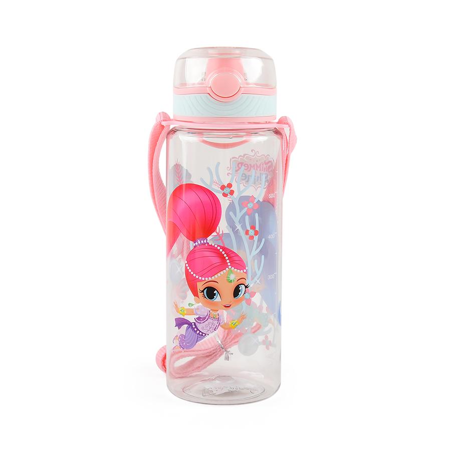 Kidztime x Shimmer & Shine BPA Free Children Kids Cartoon Melamine Tableware Nozzle Drinking Water Bottle (680ml)