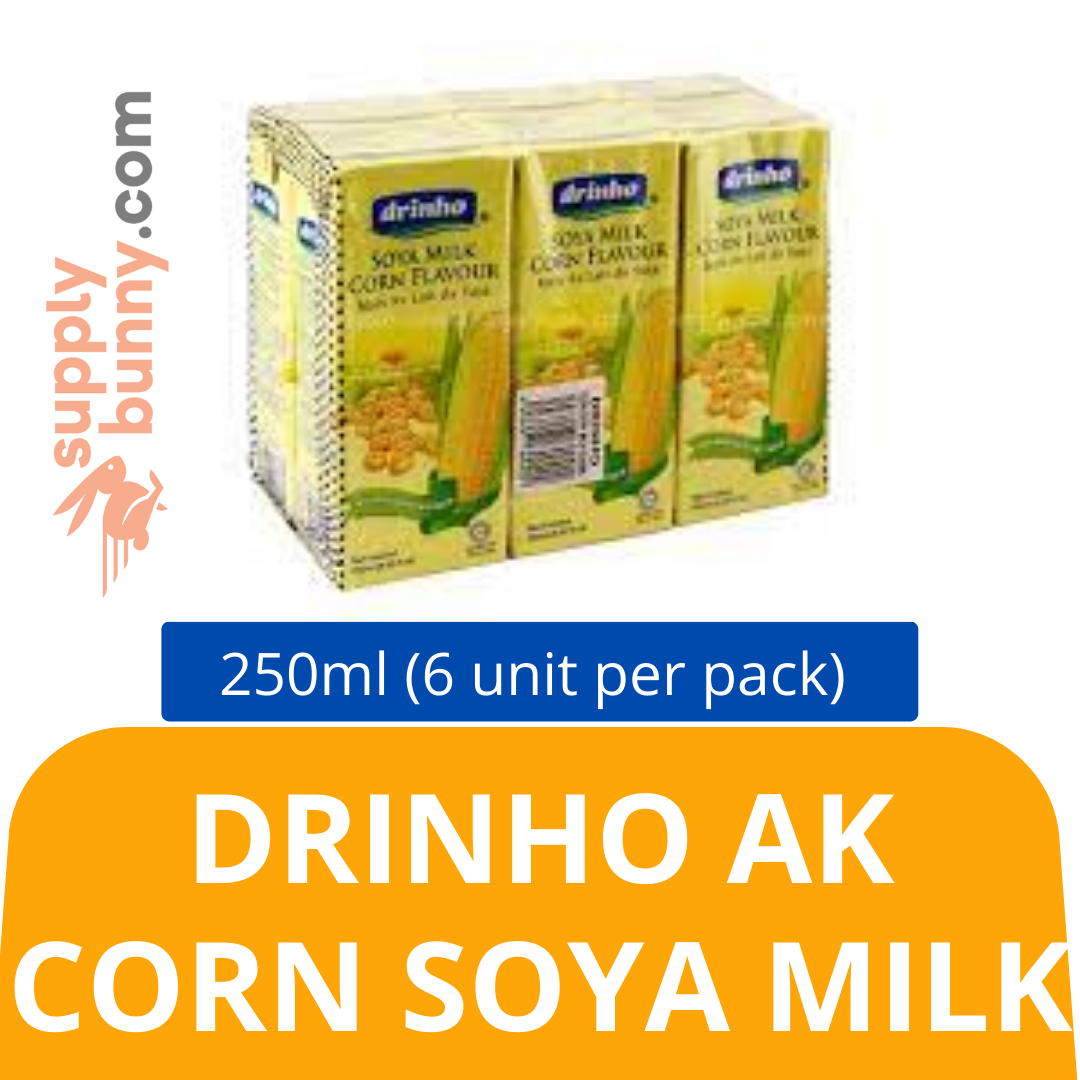 Drinho AK Corn Soya Milk 250ml (6 unit per pack) 顶好黍味豆奶饮料 PJ Grocer Minuman Soya Milk Jagung