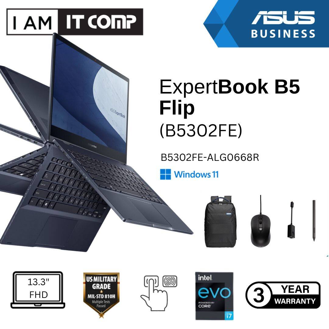 ASUS ExpertBook B5 Flip (B5302FE) Intel Core i5-1135G7/8GB/512GB SSD/13.3" FHD Anti-Glare/Touch Scre