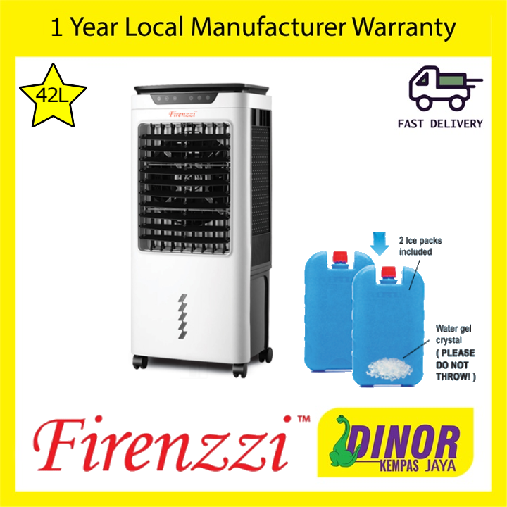 Firenzzi FAC-1848 Power 4500m3/hr Air Flow Tall Boy Evaporative 42L Air Cooler (Super Air Flow) With Touch Screen Control Panel And remote control (1 Year Warranty)