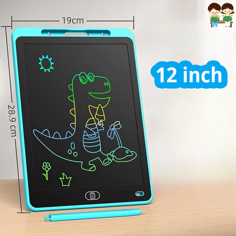 8.5/12/16Graffiti drawing board inch color graffiti drawing tablet LCD flat panel electronic childrens handwriting tablet Papan lukisan grafiti