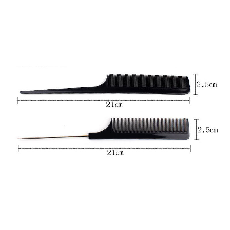 10 buc negru bărbați femei Salon coafură frizerie perie piepteni set plastic perie piepteni_voghion.com