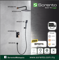 SORENTO Stainless Steel SRTSS5711BL Shower Fitting Package Rain Shower Hand Shower faucet for House bathroom free hook