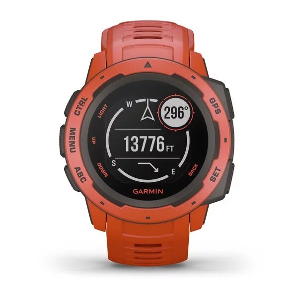 (New 2020) Garmin Instinct / Instinct Solar Rugged Outdoor GPS Watch with Thermal/Shock/Water Resistant Built-in 3-Axis Compass & Barometric Altimeter
