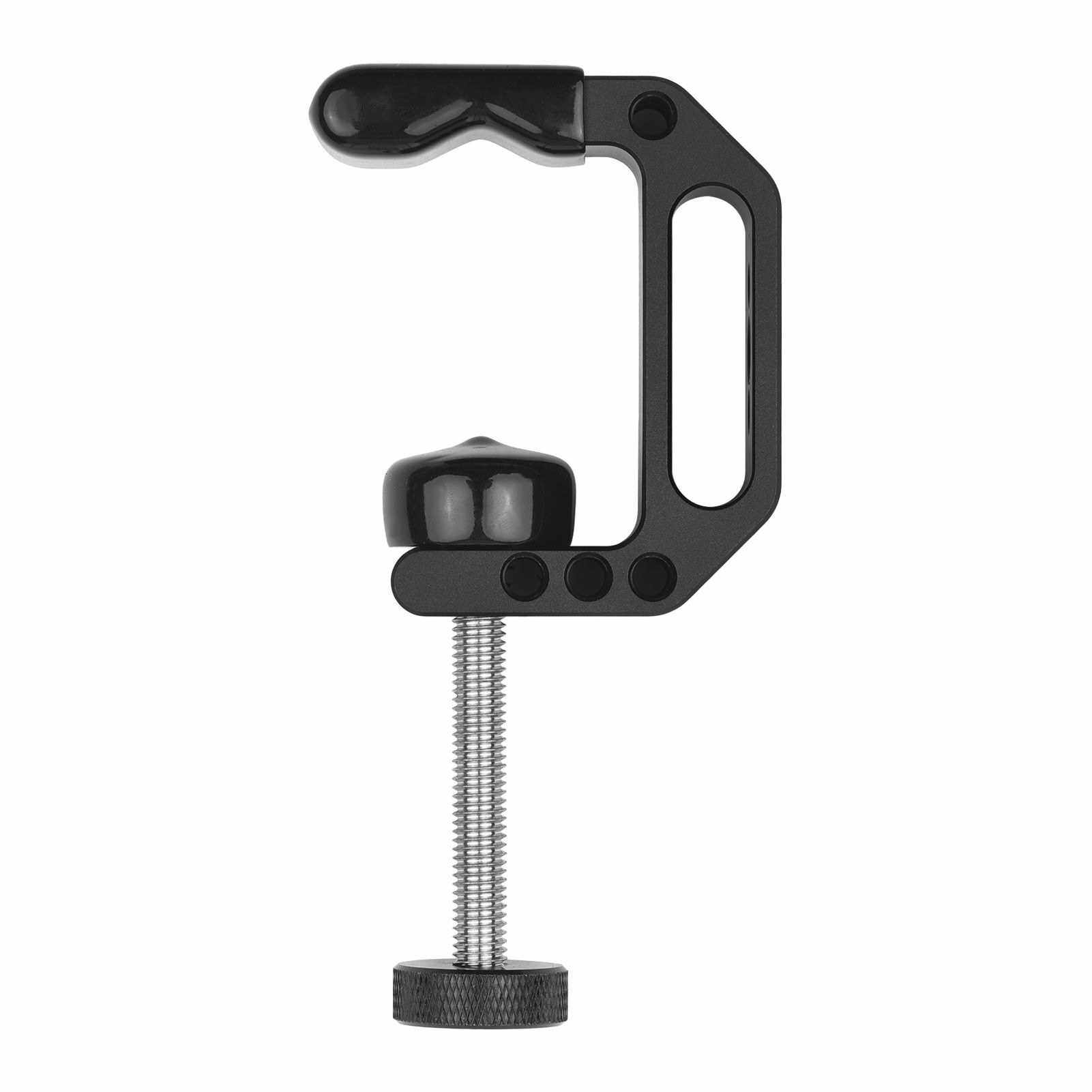 Universal C Clamp Heavy Duty Desktop Mount Clamp Tripod Light Stand Clamp with Standard 1/4 Inch & 3/8 Inch Screw Holes for Mounting Video Monitor Flash Speedlite Microphone (Standard)