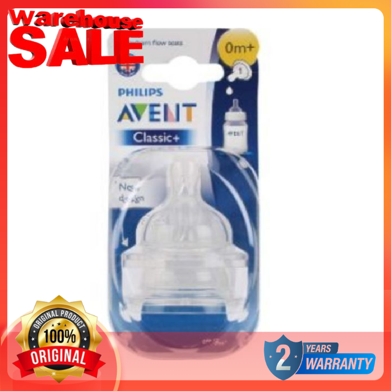 Philips Avent Classic Teats Newborn Flow Nipple 0m+ 1holes 2pcs/pack