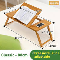 Bamboo Folding Table Laptop Table Dining Table Is Foldable And Easy To Store Strong Stable And Durable