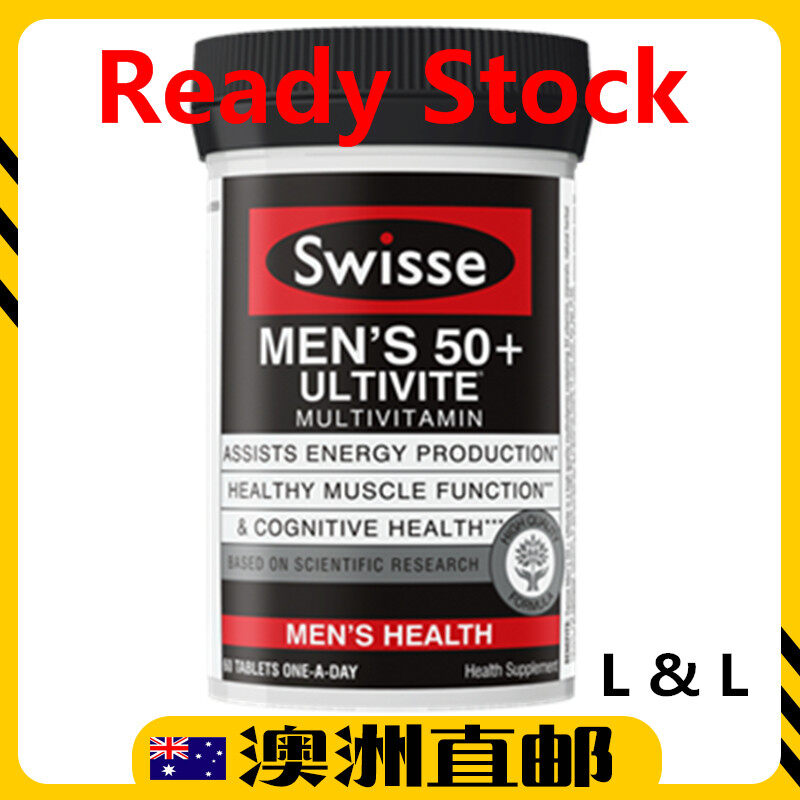 [Ready Stock EXP: 06/2021yr] Swisse Men's Ultivite 50+ Multivitamins 60 Tablet (Made in Australia)