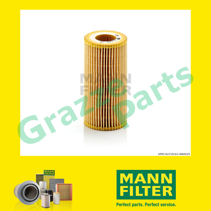100% Original Mann Oil Filter HU719/6X HU 719/6 X OX379D for Volkswagen VW Polo V 6R 6C 2.0 TSI R-WR