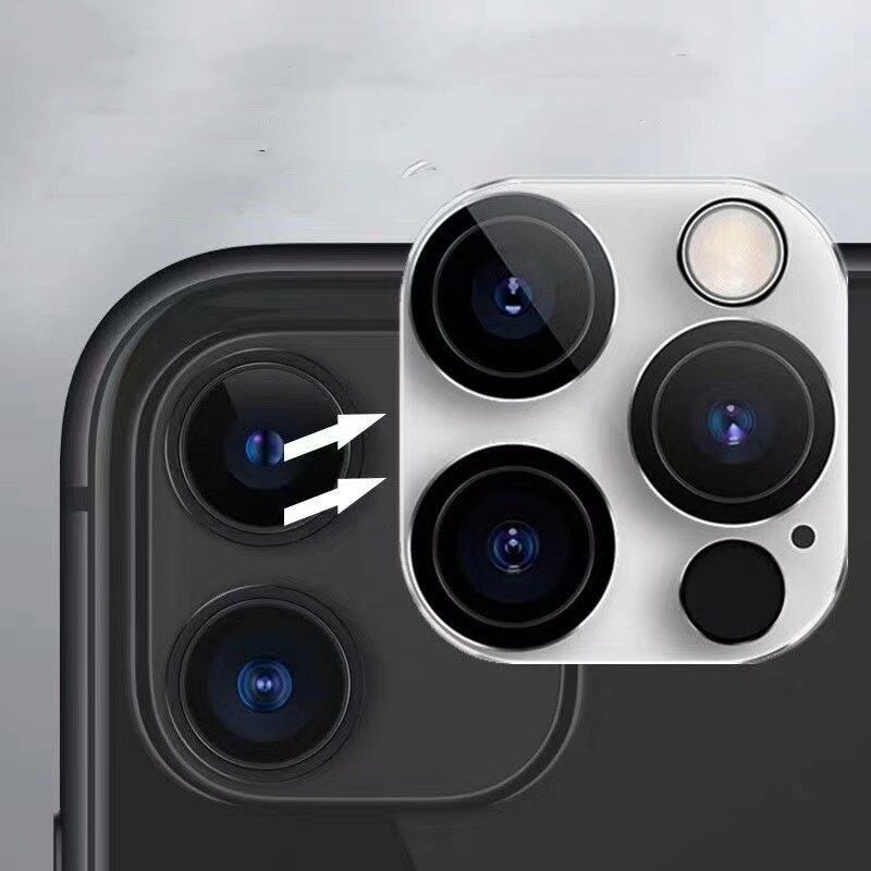 【 AN NING】 For iPhone 12 Change to 12 Pro Lens Metal Tempered Glass Camera Lens Film For iPhone 11 XS to 12 Pro i12 to 12 Pro Lens