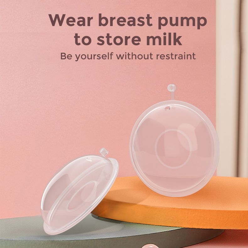 Horigen Wearable Milk Collector Silicone Breast One Set Portable Nursing Cup for Breastfeeding mom