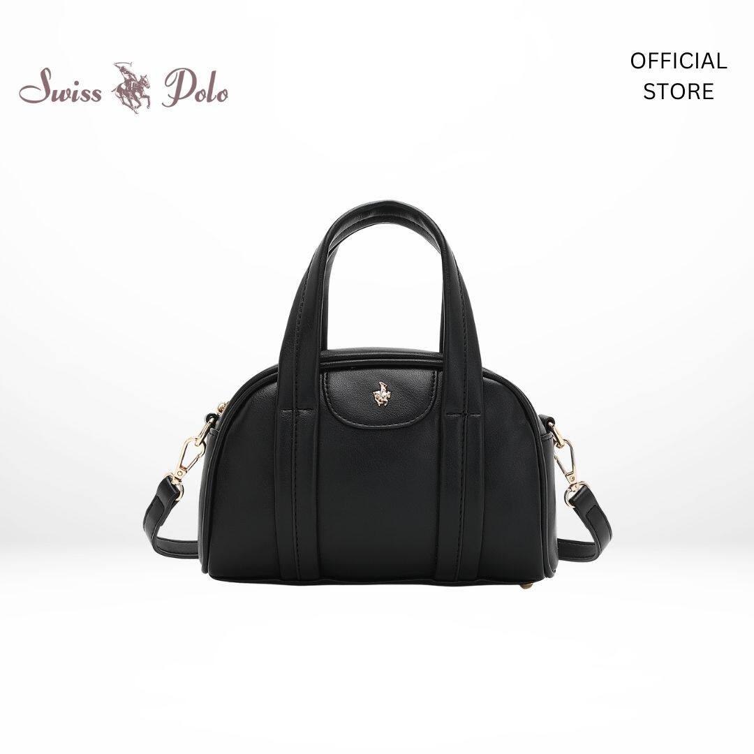 SWISS POLO Ladies Top Handle Sling Bag HJS 3085-1 BLACK