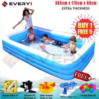 Bestway /Every1 3.05 Meter 54009 (305cm x 183cm x 56cm) Extra Large 3 Layers Inflatable Family Swimming Pool Kolam Mandi Besar For Kid or Family [NP170]  -Premium Toys for boys kids toys