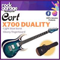 Cort X Series X700 Duality Electric Guitar Ebony Fretboard With Bag - Light Blue Burst / Antique Violin Burst (X-700)