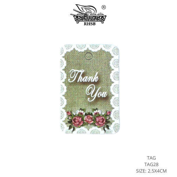 50PCS / 100PCS DOORGIFT HANGING THANKYOU TAG / GIFT TAG / CARD TAG / TAG TERIMA KASIH / HANGING TAGS