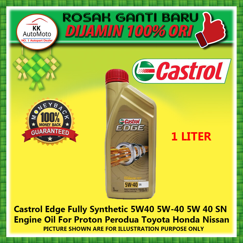 Castrol Edge Fully Synthetic 5W40 5W40 5W 40 SN Engine Motor Oil
