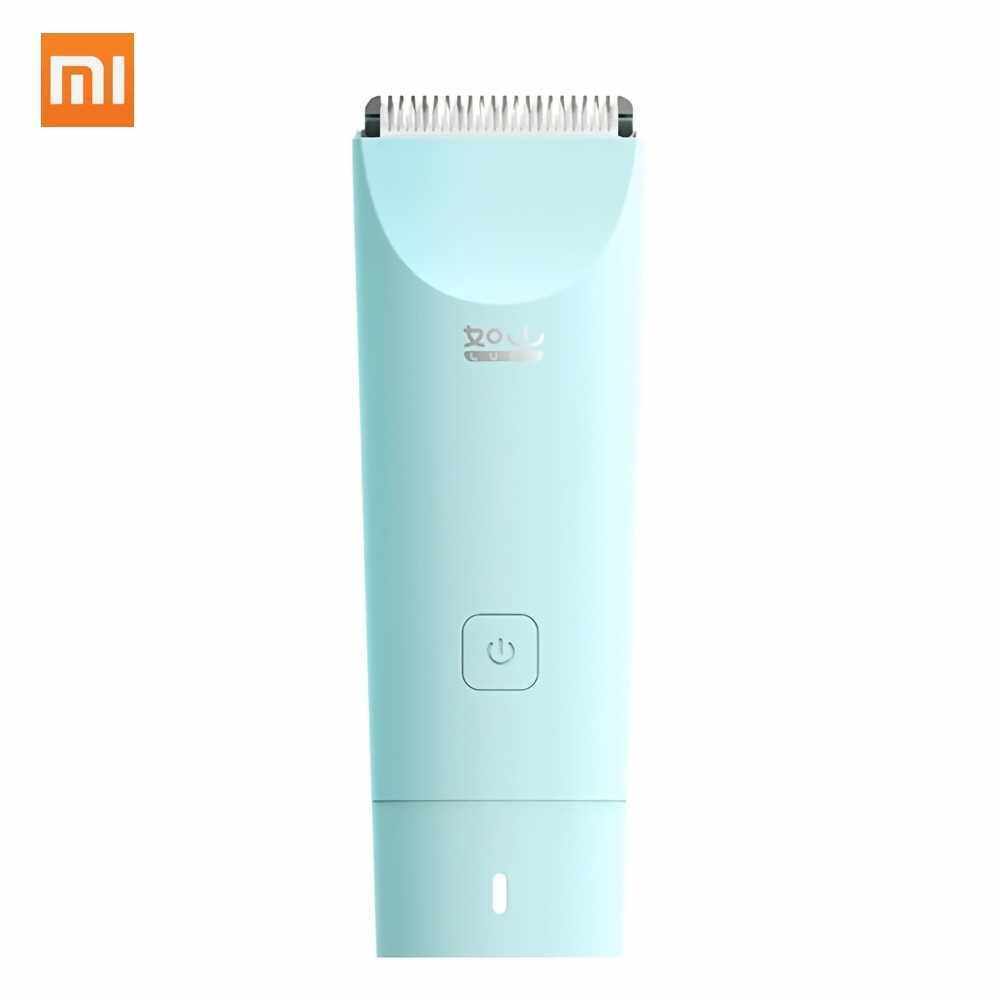 Xiaomi Electric Baby Hair Trimmer Safe Kids Hair Clipper Children Hair Care Cutter Rechargeable Waterproof Quiet Infant Women Pet Hair Cutting Shaver (Blue)