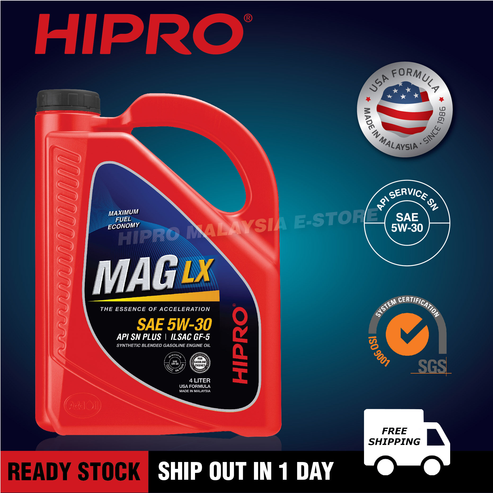 HIPRO MAG LX SAE 5W30 4L Synthetic Blended Engine Oil (Semi Synthetic