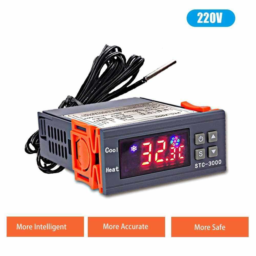 STC-3000 Digital Temperature Switch Controller ? ? Display Heating Cooling Relay NTC Sensor Temp Control Thermostat for Freezer Fridge Hatching (3)