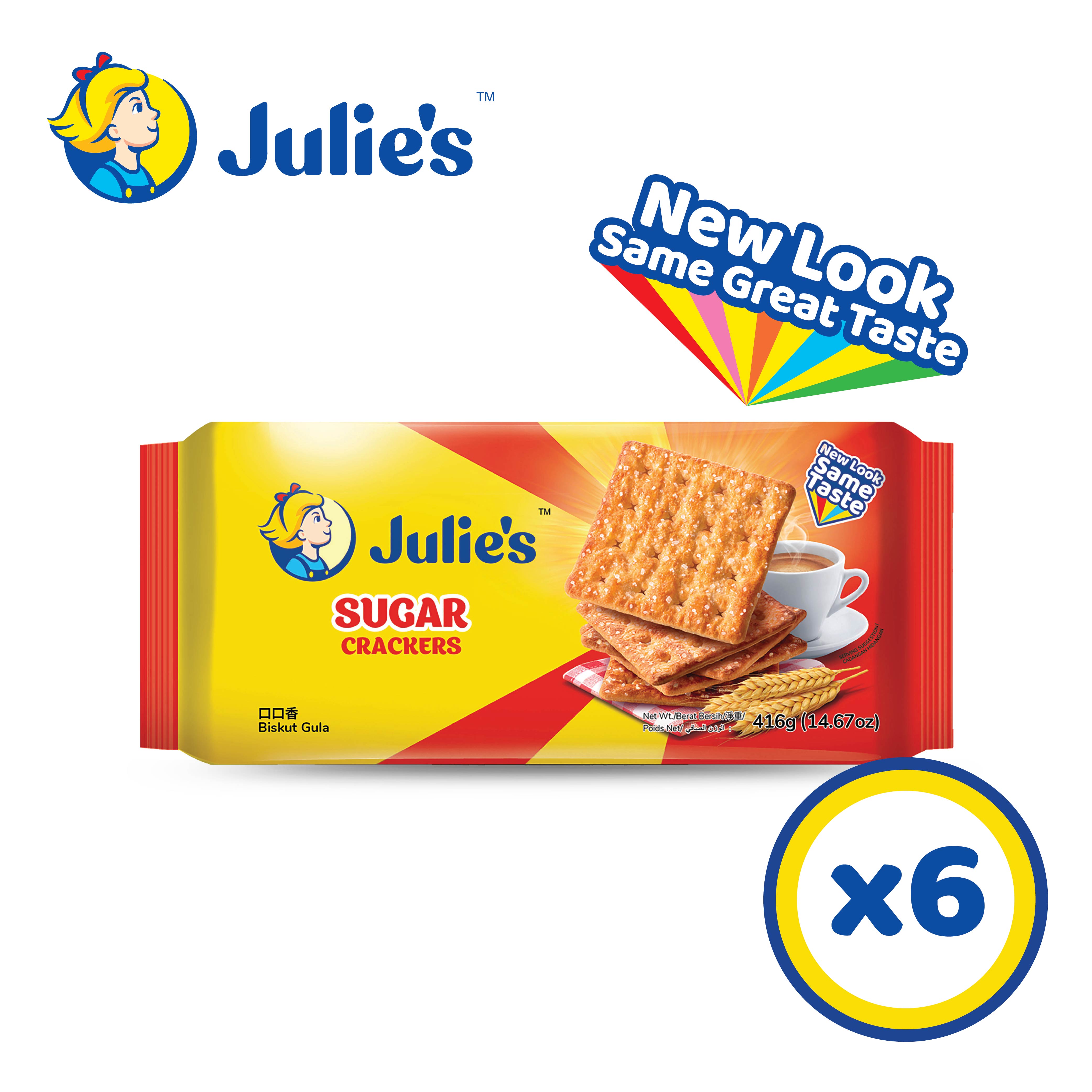 Julie's Sugar Crackers 416g x 6 Packs